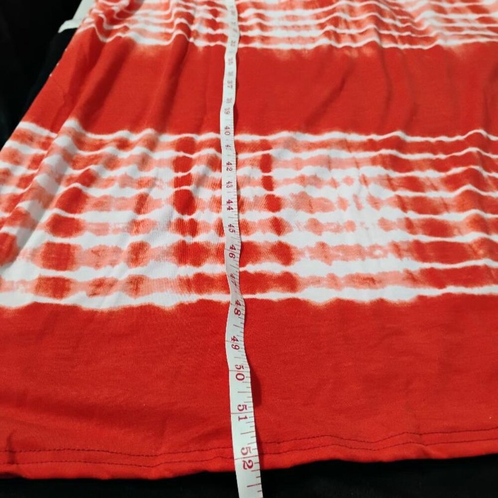 Jessica Taylor Red/White Tie Dye Maxi Beach Size XL NWT - Picture 9 of 9
